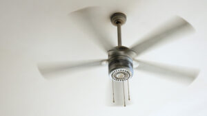 Ceiling fan cooling 